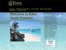 Tablet Screenshot of edenyachtcharters.com
